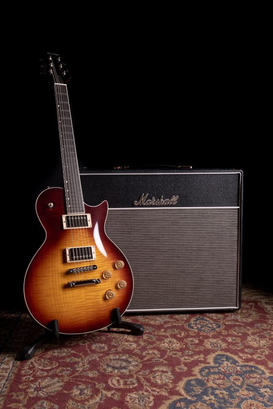 Master Built Heritage Elite Flame Maple Tobacco Burst